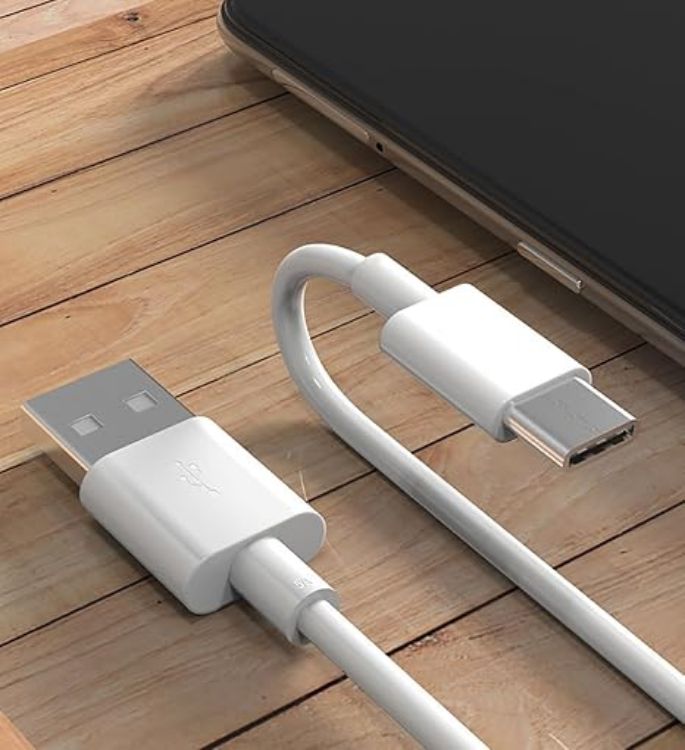 Picture of Huawei USB to Type-C Fast Charge Cable & Charging Cord –  White