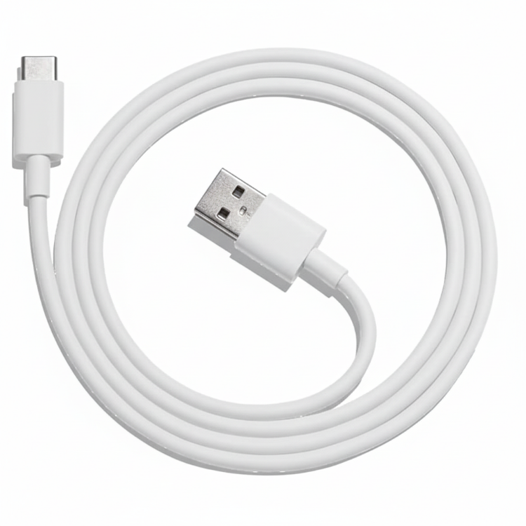 Picture of UK 3‑Pin USB Mains Charger Adapter – White Wall Plug