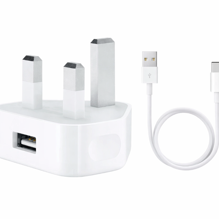 Picture of Speedy 5W USB Power Adapter – UK 3-Pin USB Mains Charger Wall Plug, White