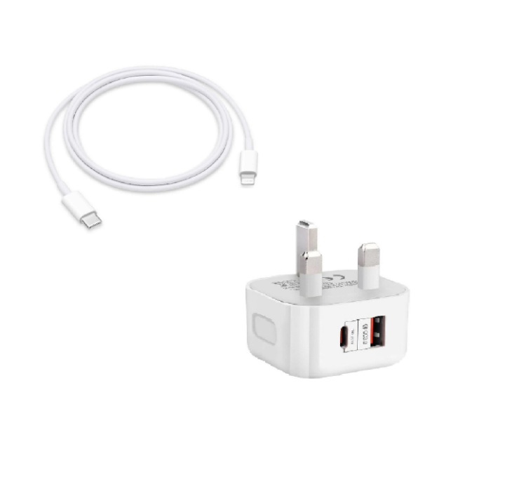 Picture of SPEEDY USB-C & A Dual Port Adapter With 20W Max Output For iPhone And Samsung S8 & Above