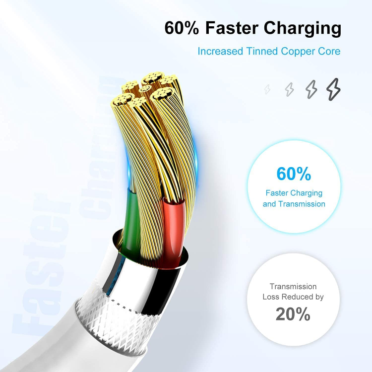 Picture of USB To Lightning Data Cable 1M For iPhone Devices - Fast Charging & Syncing