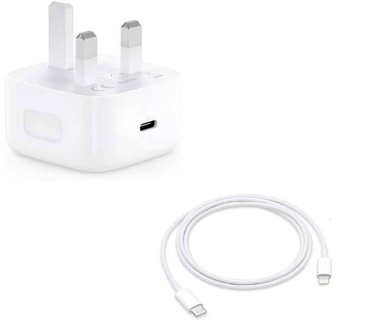 Picture of 20W USB‑C Power Adapter with Lightning Cable – Fast Charging for iPhone 