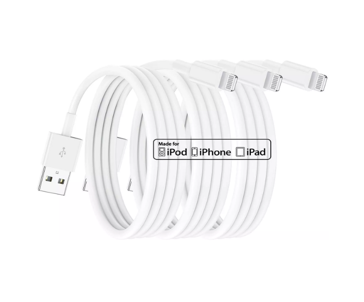 Picture of  CE Charger Plug & Data Cable for Apple iPhone 5/6/7/8/X/XR/11/12/SE