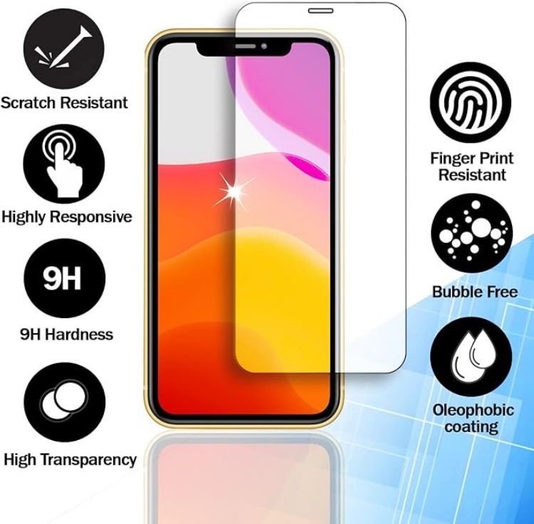 Picture of Tempered Glass Screen Protector for Apple iPhone X / iPhone XR /  iPhone XS / iPhone XS Max – 9H HD Clear Anti-Scratch Protective Glass