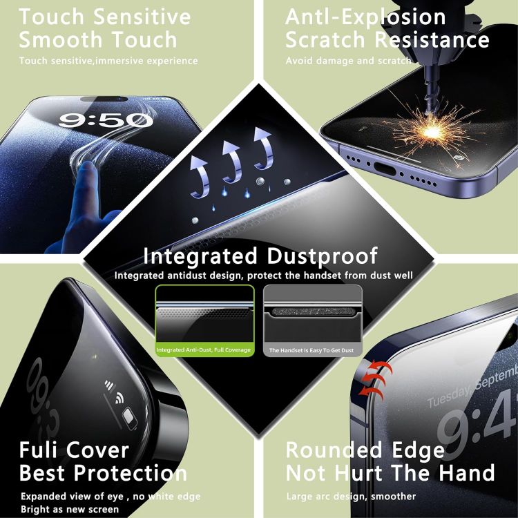 Picture of Tempered Glass Screen Protector for Apple iPhone X / iPhone XR /  iPhone XS / iPhone XS Max – 9H HD Clear Anti-Scratch Protective Glass