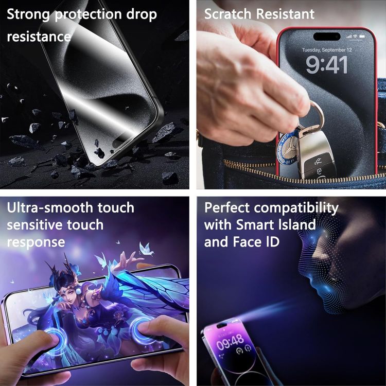 Picture of Tempered Glass Screen Protector for Apple iPhone X / iPhone XR /  iPhone XS / iPhone XS Max – 9H HD Clear Anti-Scratch Protective Glass