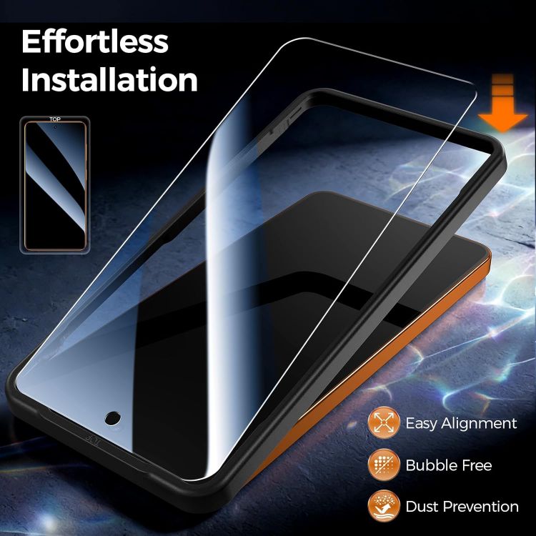 Picture of Tempered Glass Screen Protector for Samsung Galaxy Mobiles – 9H HD Clear Anti-Scratch & Shatter-Resistant Protection