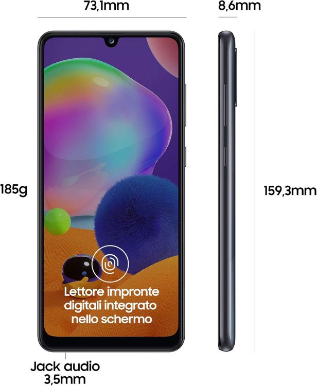 Picture of Samsung Galaxy A31 128GB Prism Crush Black – 6.4” Super AMOLED, 5,000mAh Battery, Octa-Core Performance