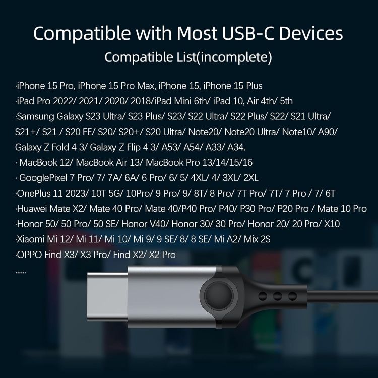 Picture of USB-C Headphones with Mic & Volume Control – Wired Earbuds for iPhone 17/16/15 Pro, Samsung Galaxy, Pixel & OnePlus