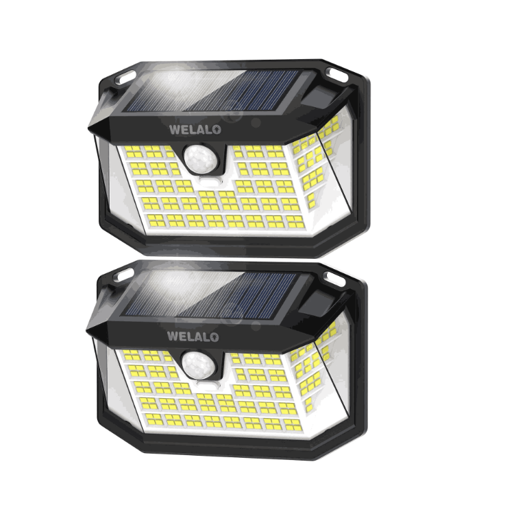 Picture of 188 LED Solar Wall Light – Motion Sensor, IP65 Waterproof, Outdoor Security Light, 2 Pack