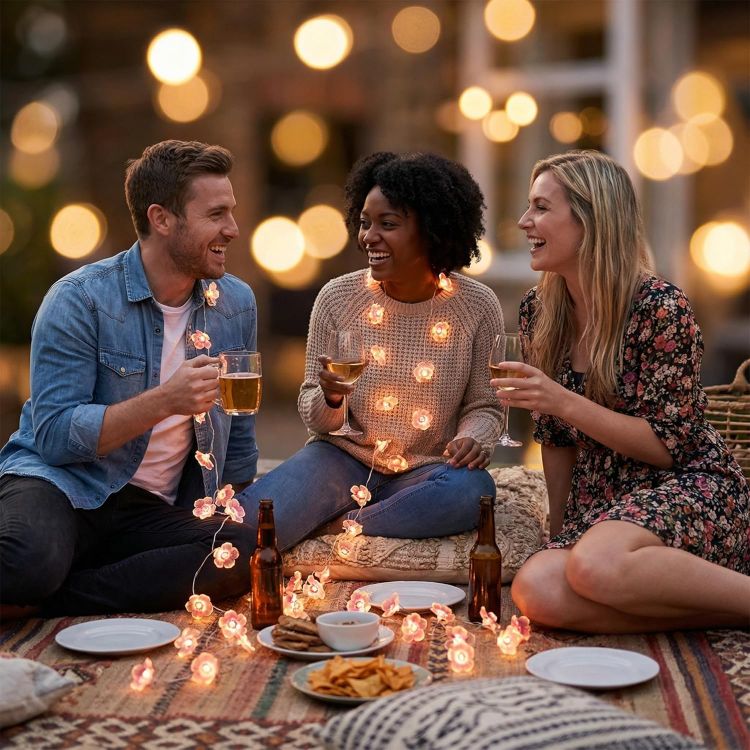 cherry blossom LED lights wall decor