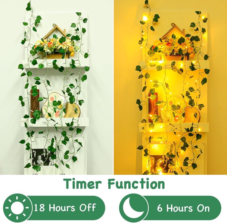 waterproof ivy string lights garden decor