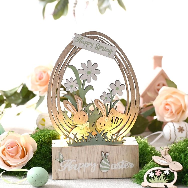 wooden LED decorative light for home