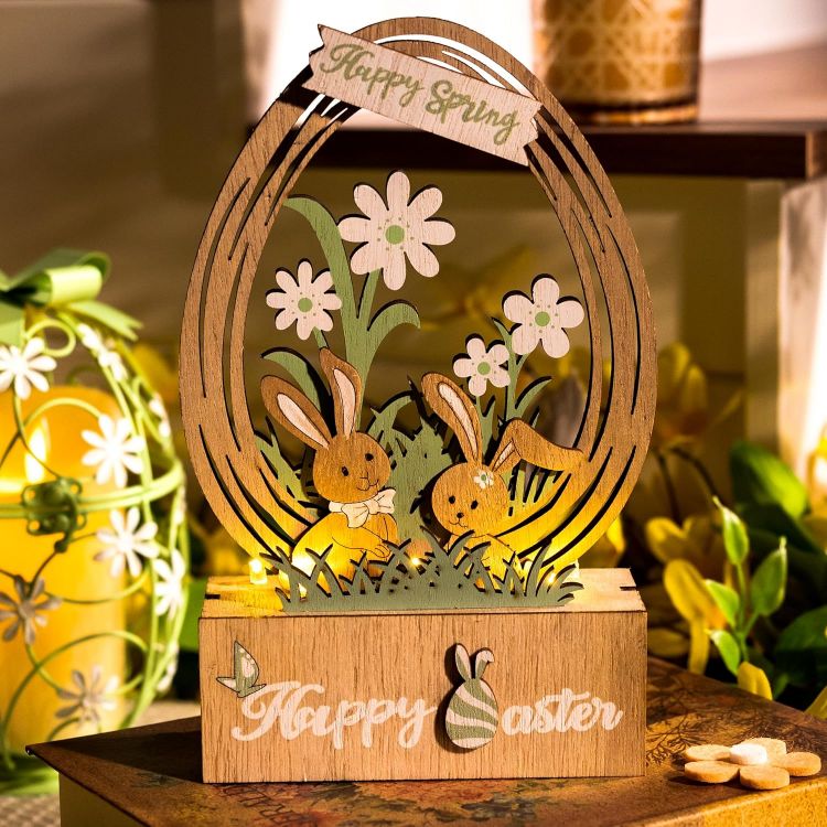 rustic home decor with warm LED light