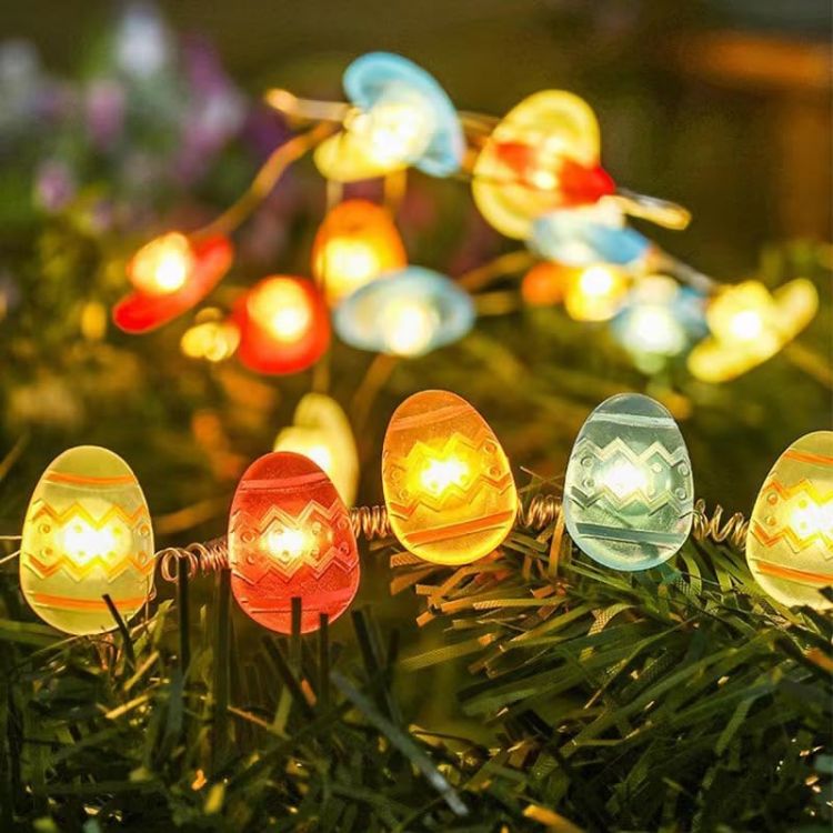 2.2m easter egg fairy light string