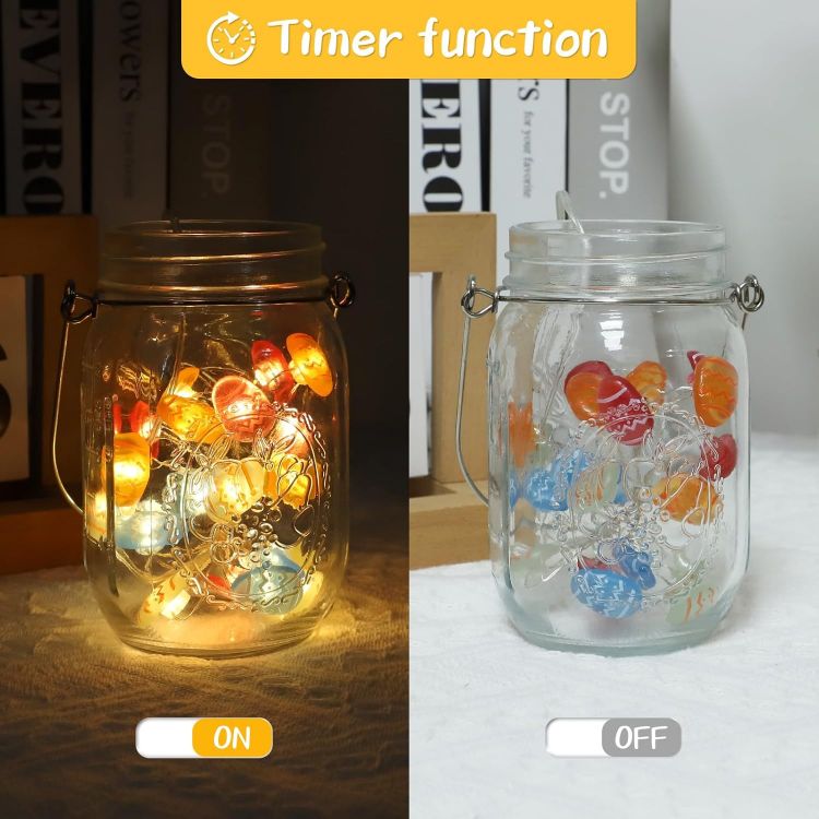 pastel easter egg LED lights garland