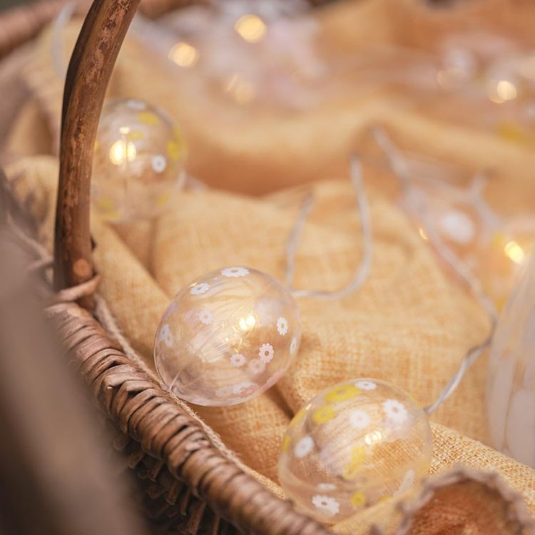 decorative spring egg lights for home