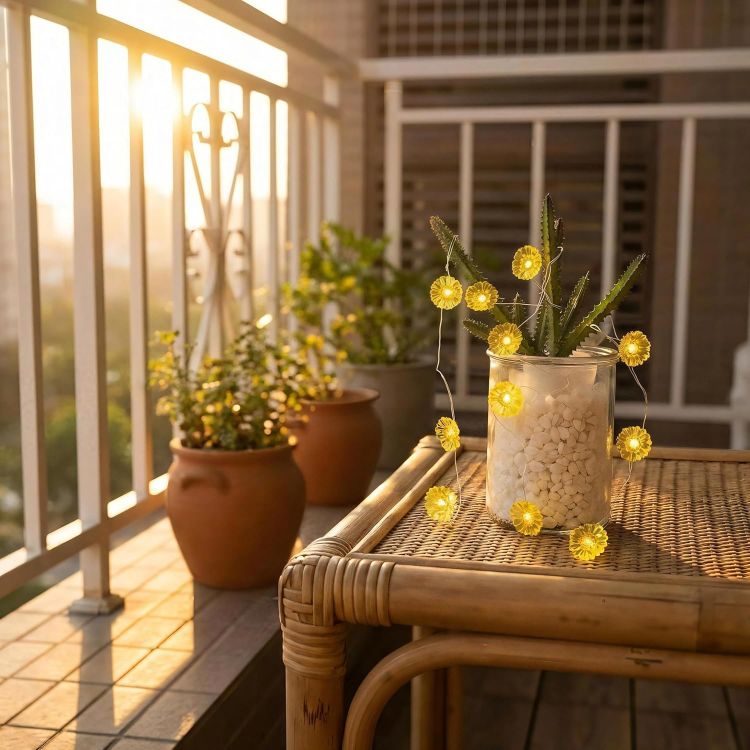 flexible daisy LED fairy lights wedding decor