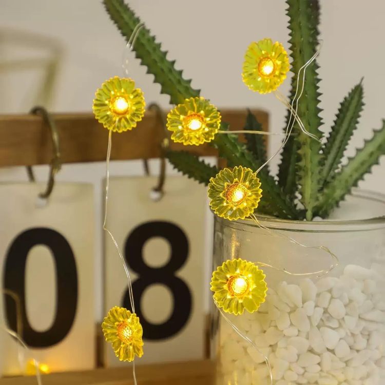 warm white blossom fairy lights decoration