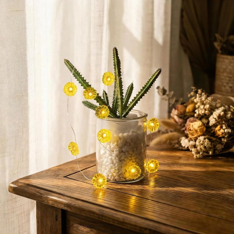 battery operated daisy fairy lights 30 LED