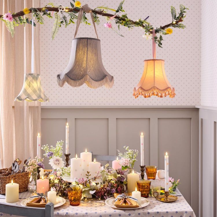 colorful wildflower LED garland decoration