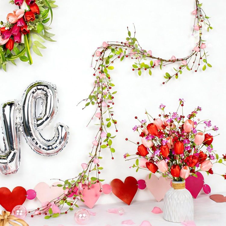 warm white LED vine garland lights