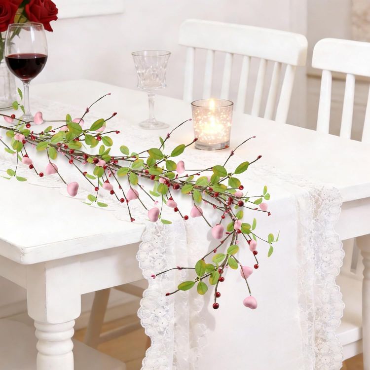 romantic LED wreath hanging decor