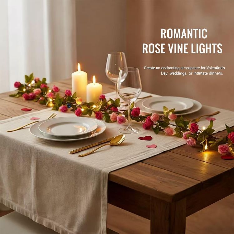 floral fairy lights 2m battery operated decor