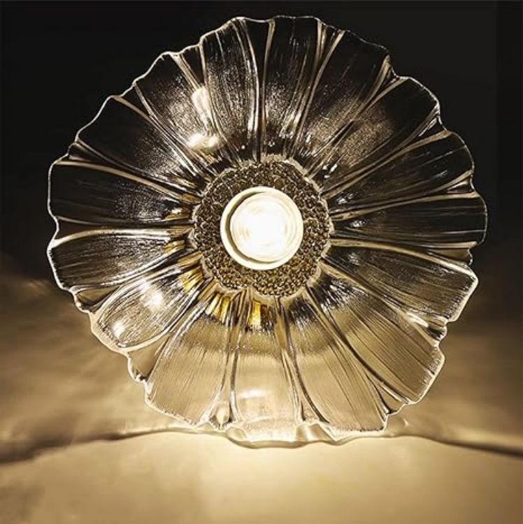 Picture of 2 Pack Glass Ceiling Lights Flush Mount Chandelier Fixture, Modern Design for Bedroom, Dining Room, Kitchen, Hallway