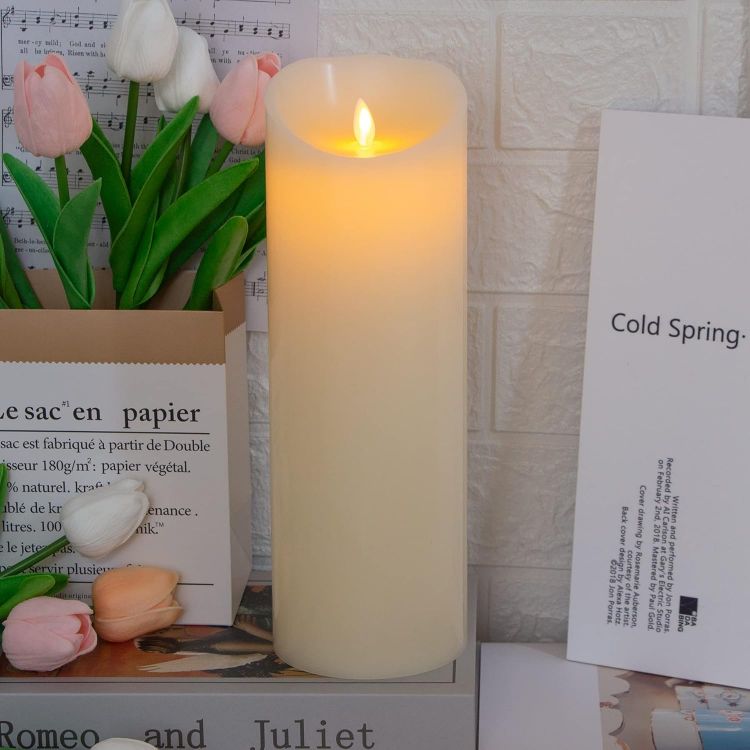 LED candle with remote control and timer function