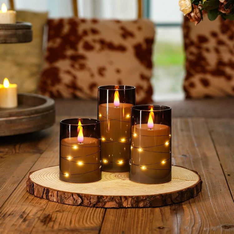 decorative battery operated candles with remote control
