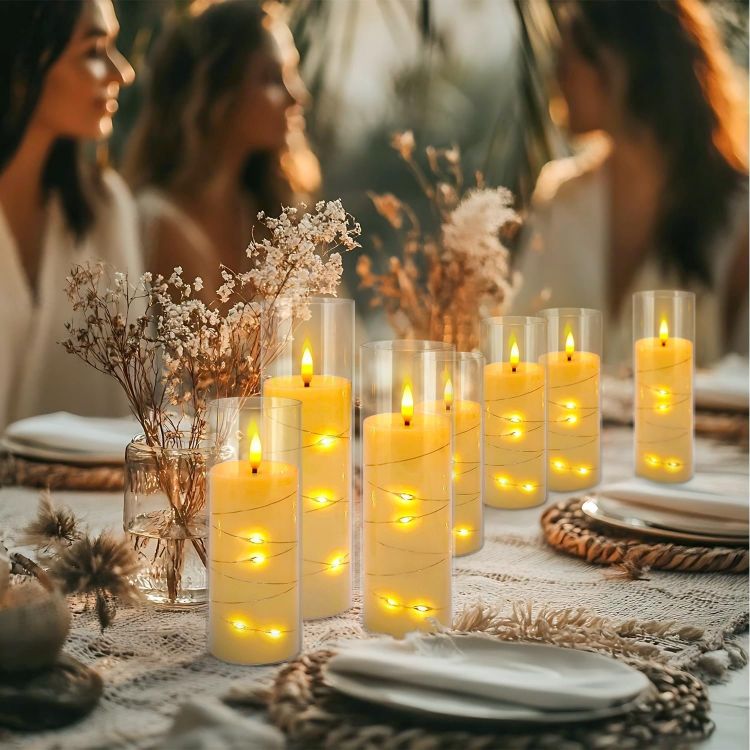 safe LED candles with no smoke or heat