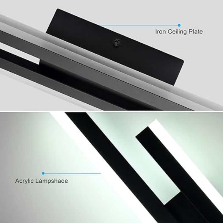 Picture of 16W LED Wall Light 40CM Modern Black Indoor Sconce 6500K Cool White