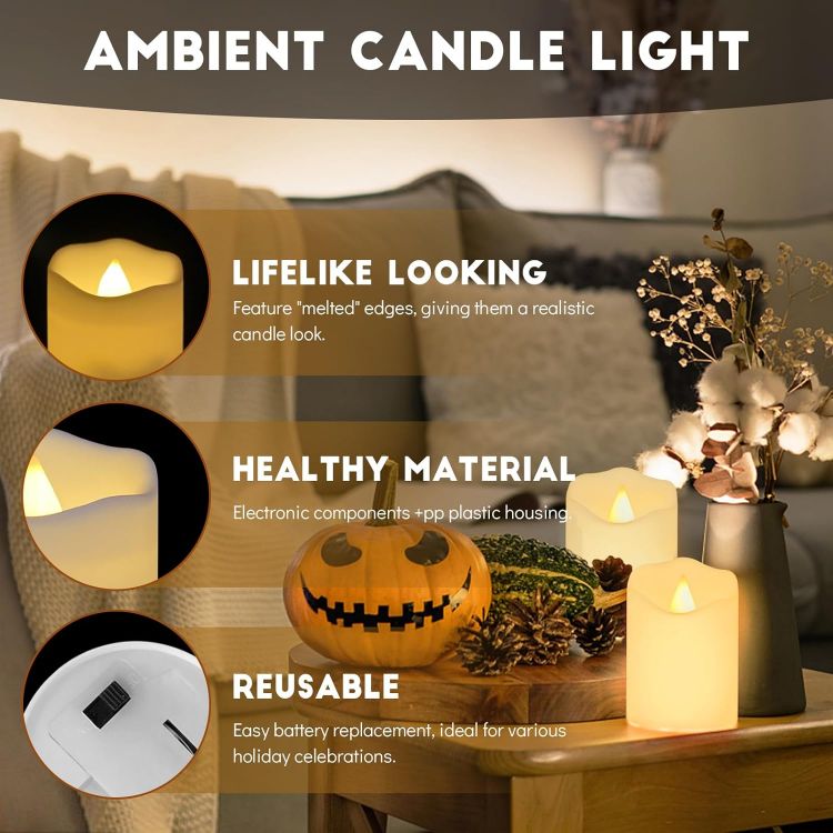 decorative LED candles for weddings and events