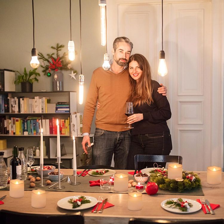 battery operated tea light candles realistic flame