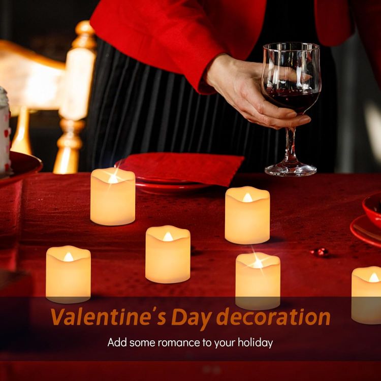 flickering LED tealights for home decoration