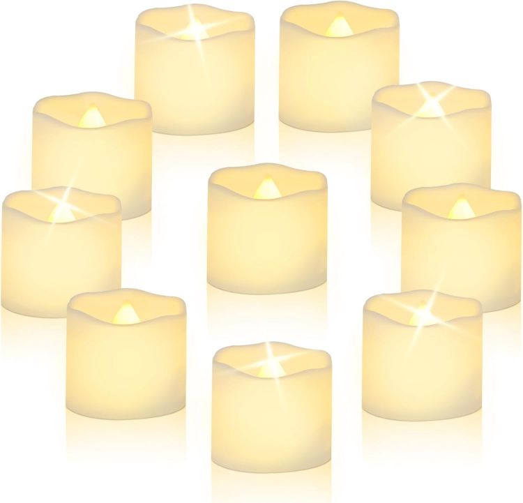 24 pack flameless LED tea light candles warm white