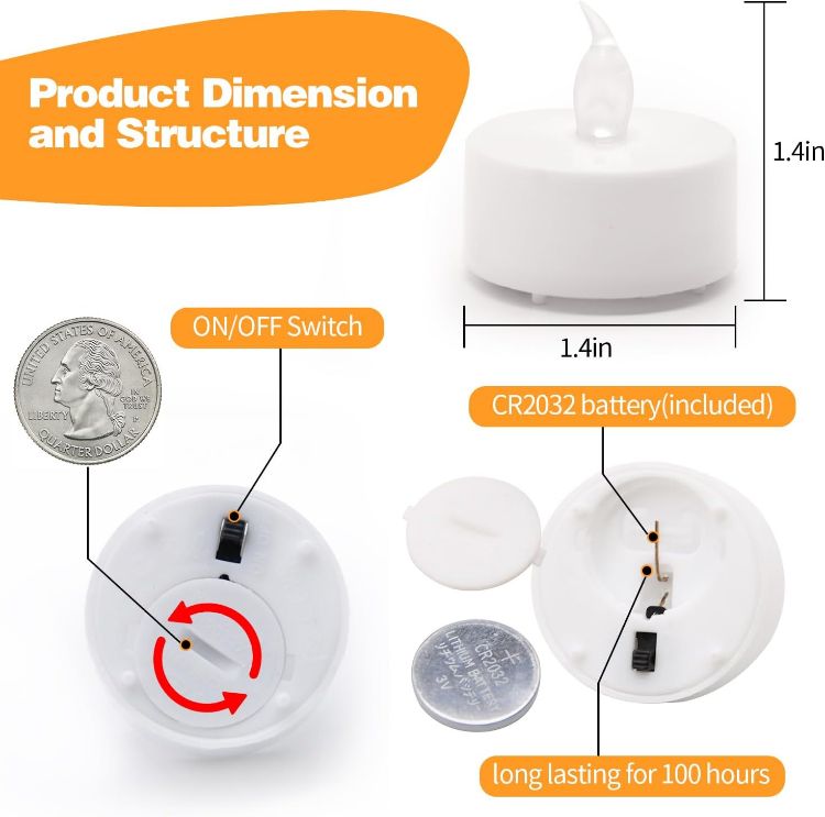 reusable LED candles for decoration