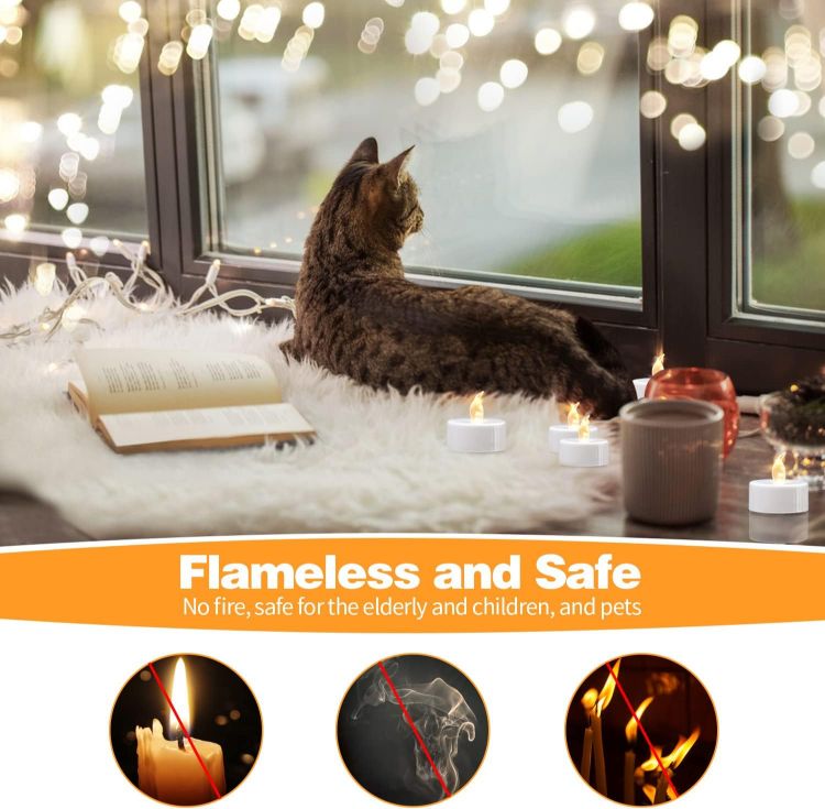 compact LED votive candle set