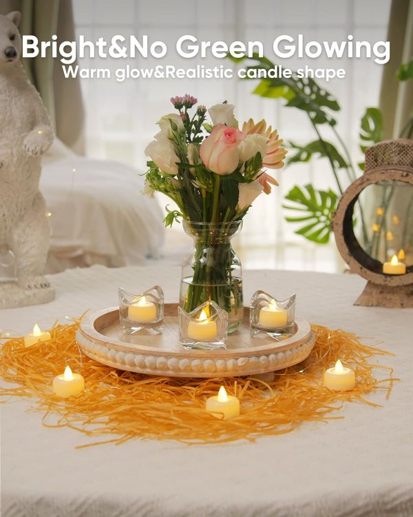 glossy finish LED candles for table décor