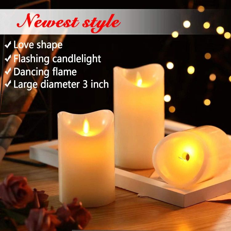 remote controlled LED candle set with timer