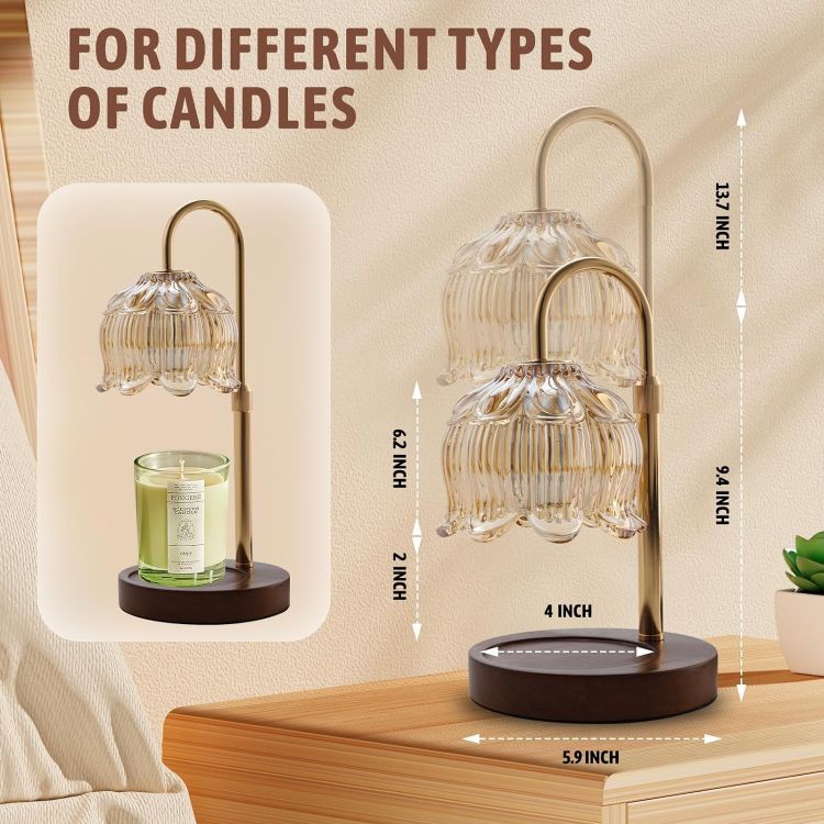 flameless candle melting lamp with timer function