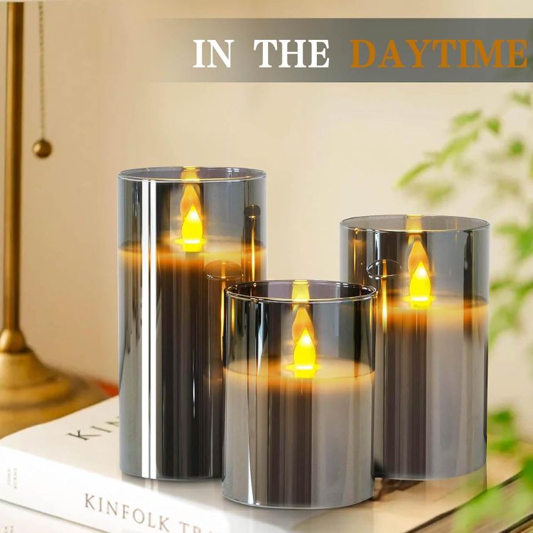 battery operated pillar candles with remote control