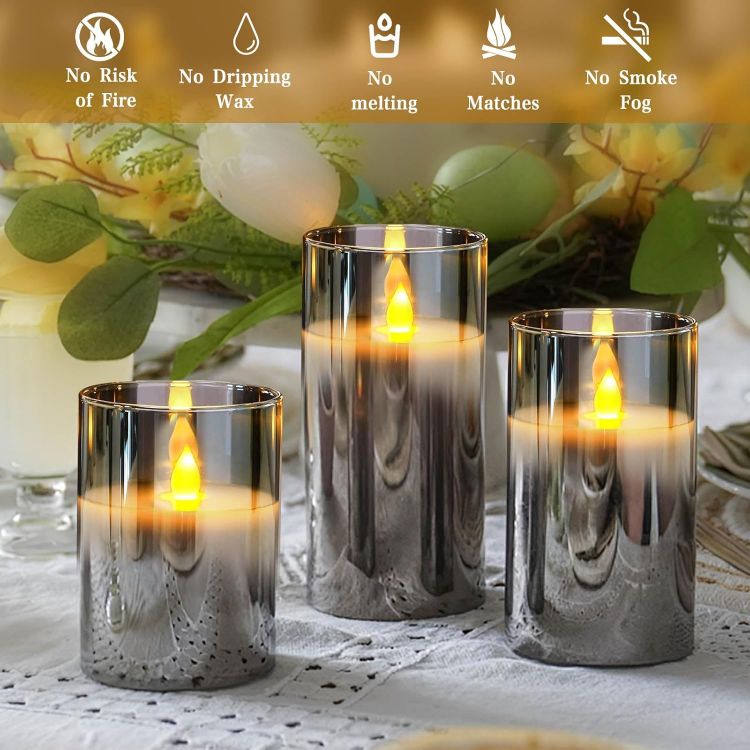 warm glow flameless candle decoration