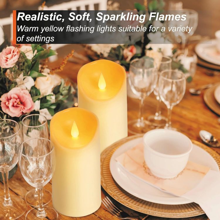 safe flameless candles with timer function