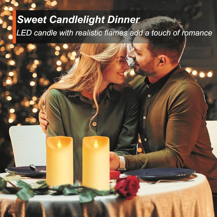 plastic LED pillar candles for indoor décor