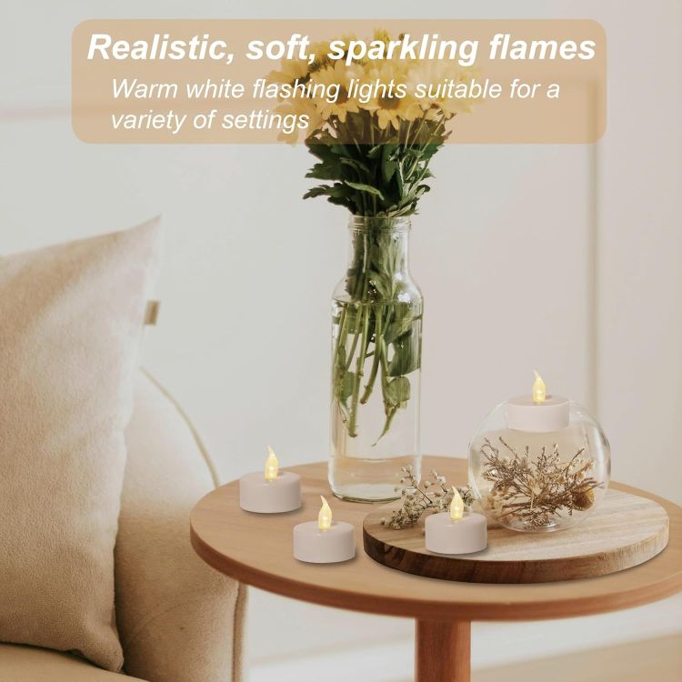 flameless tea light candles for wedding decoration