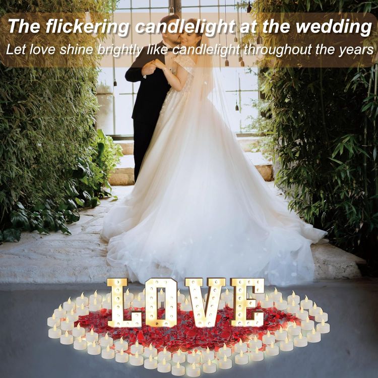 plastic LED candle set 12 pack