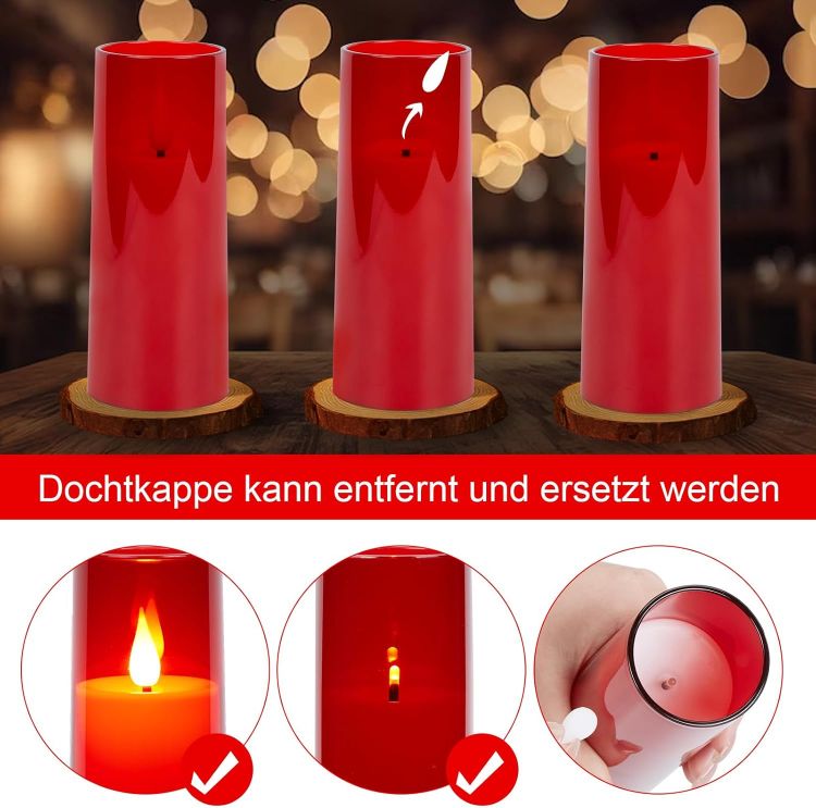 battery operated flameless candles set of 5
