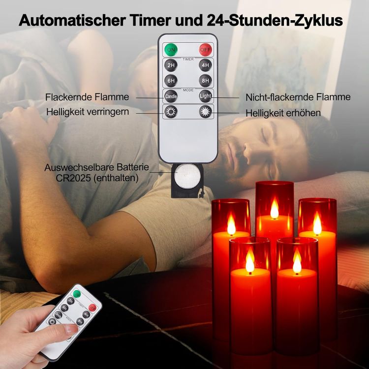 safe acrylic LED candles for home decoration